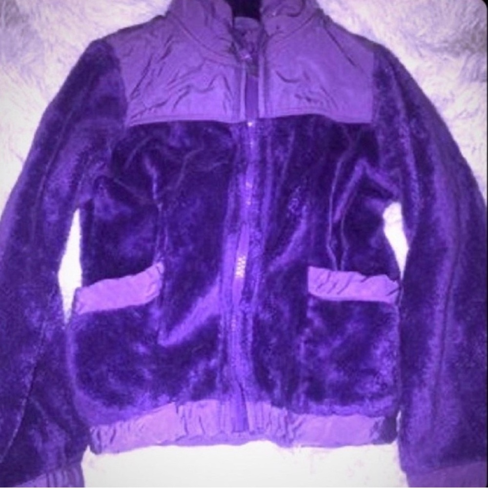 💞 Little Girls Size 4 Purple Fleece Full Zip Jacket